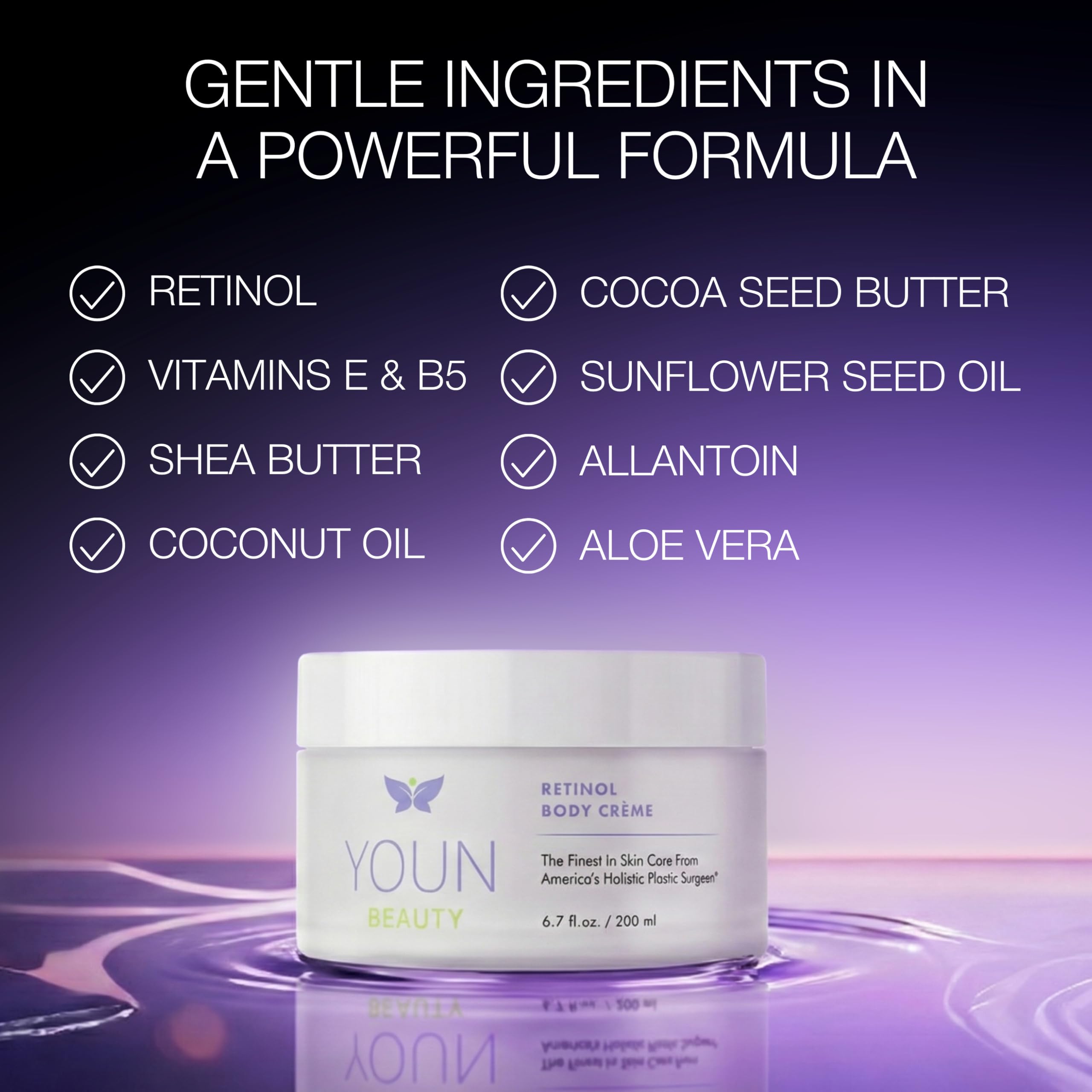 YOUN Beauty Retinol Body Creme by Dr. Anthony Youn | Firming & Hydrating Retinol Lotion for Body
