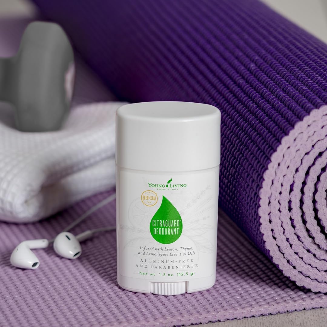 Young Living CitraGuard Deodorant 1.5 oz | Natural Odor Protection, Moisture-Absorbing & Vegan