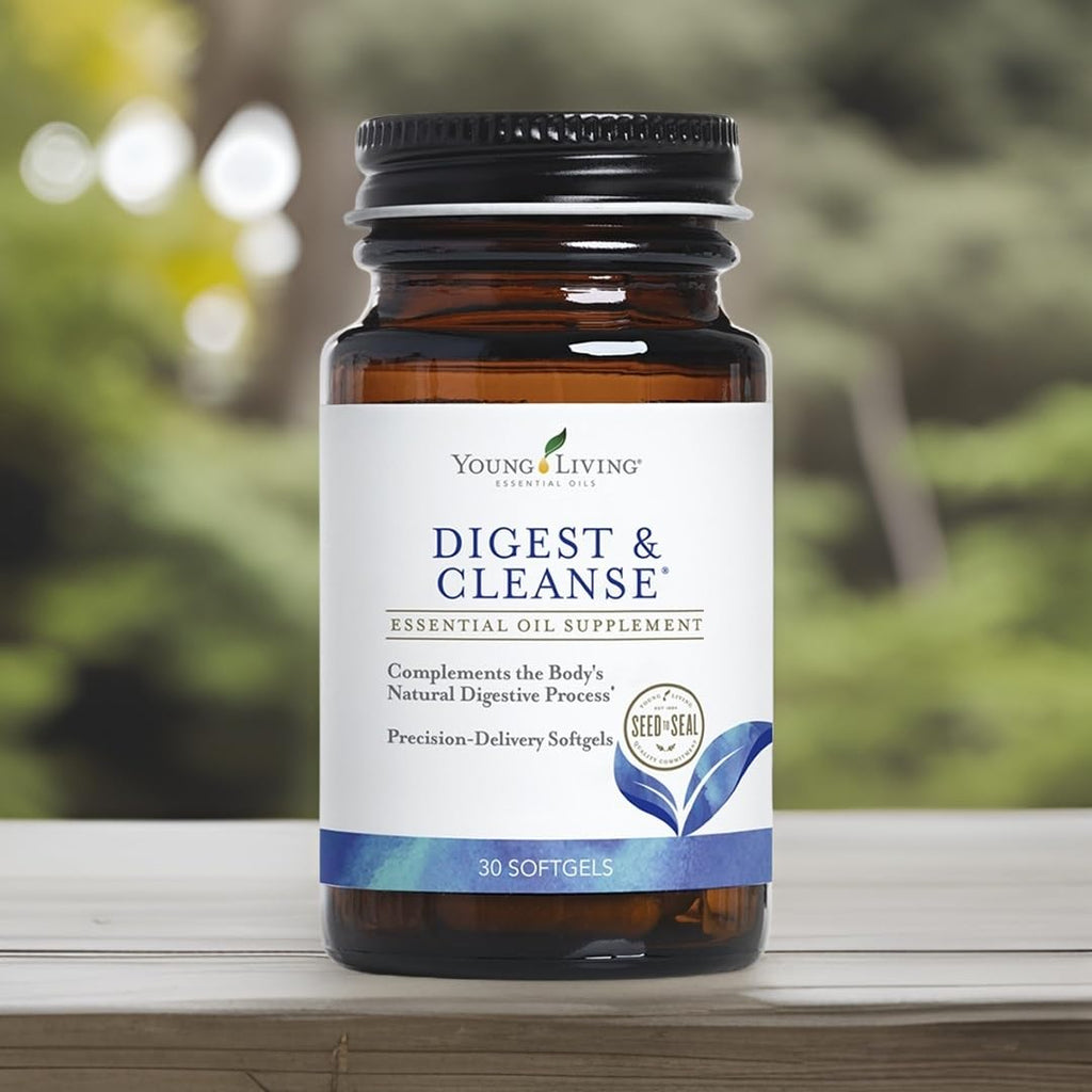 Young Living Digest & Cleanse: Premium Herbal Digestive Support Capsules
