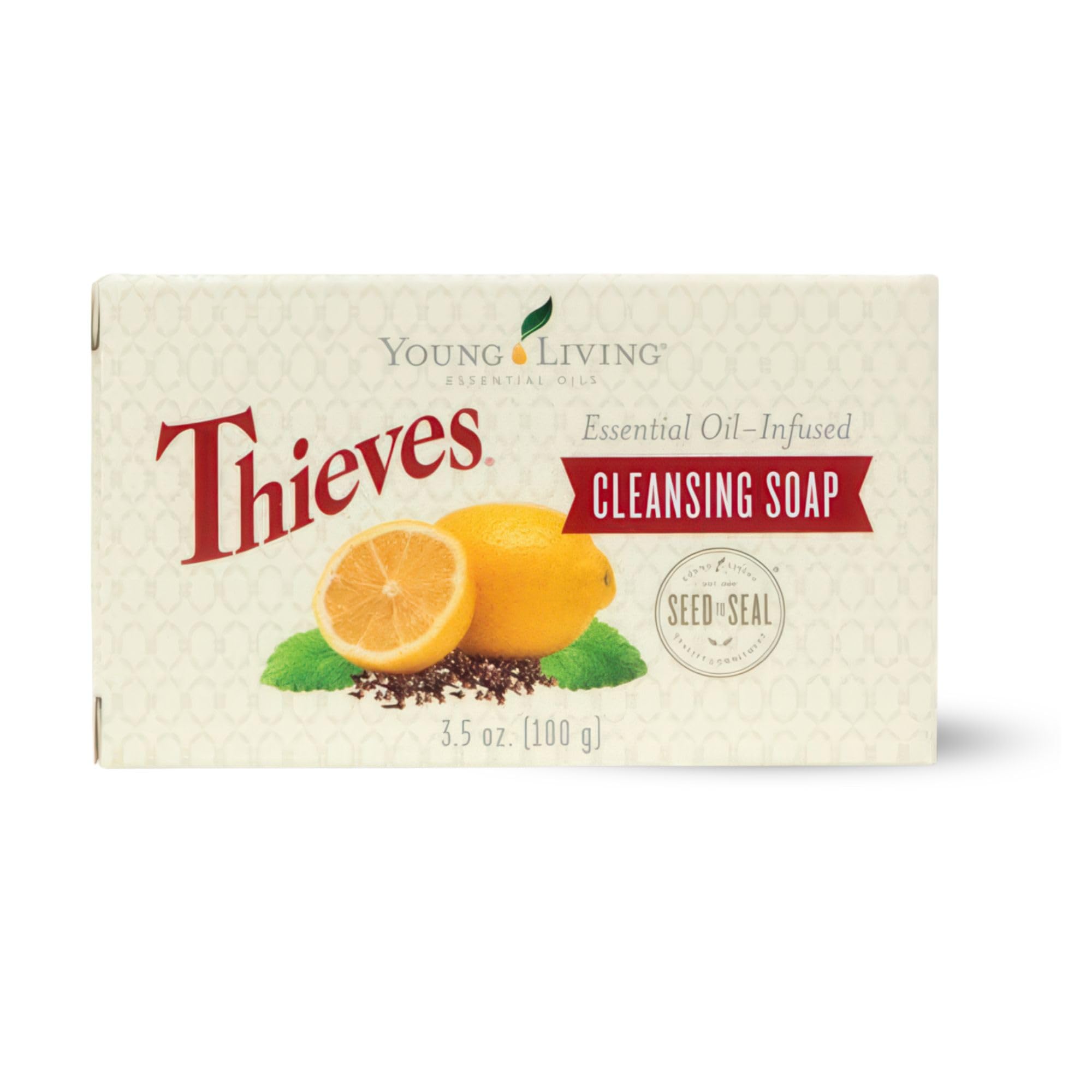 Young Living Thieves Cleansing Soap 3.5 oz | Gentle Exfoliation & Moisturizing Oils