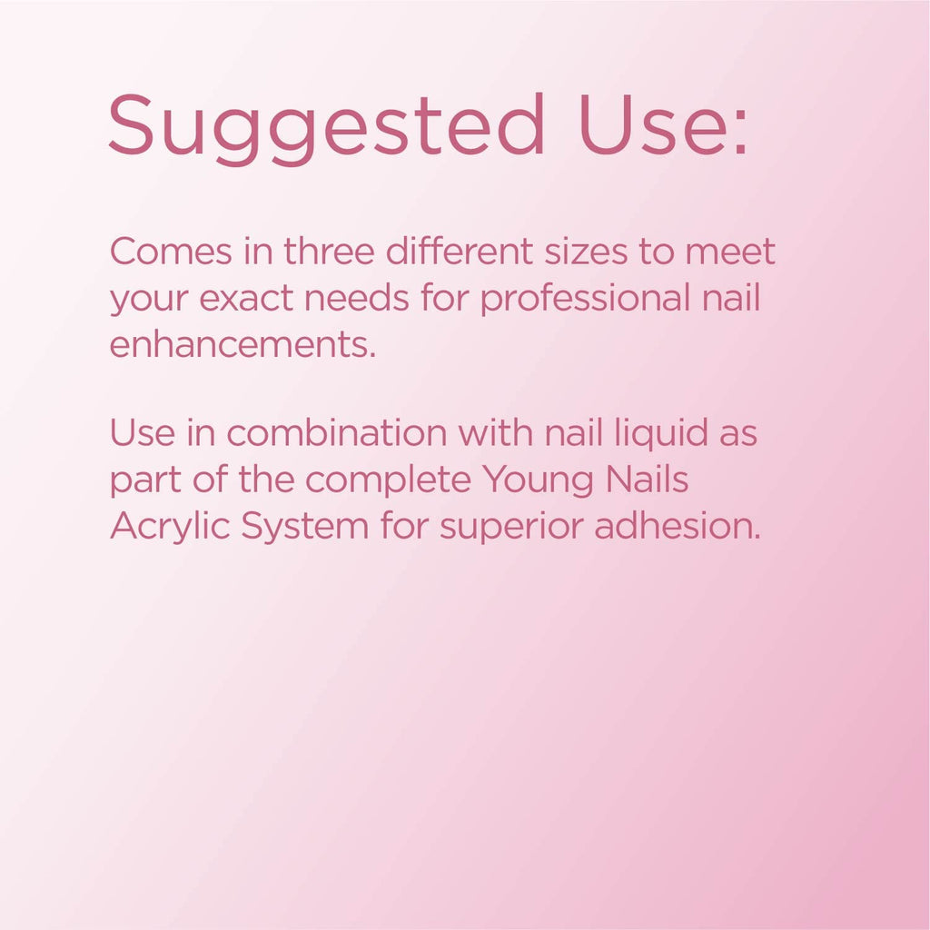 Young Nails Acrylic Cover Powder Bare 660g | Self-Leveling, Strong Nail Enhancer