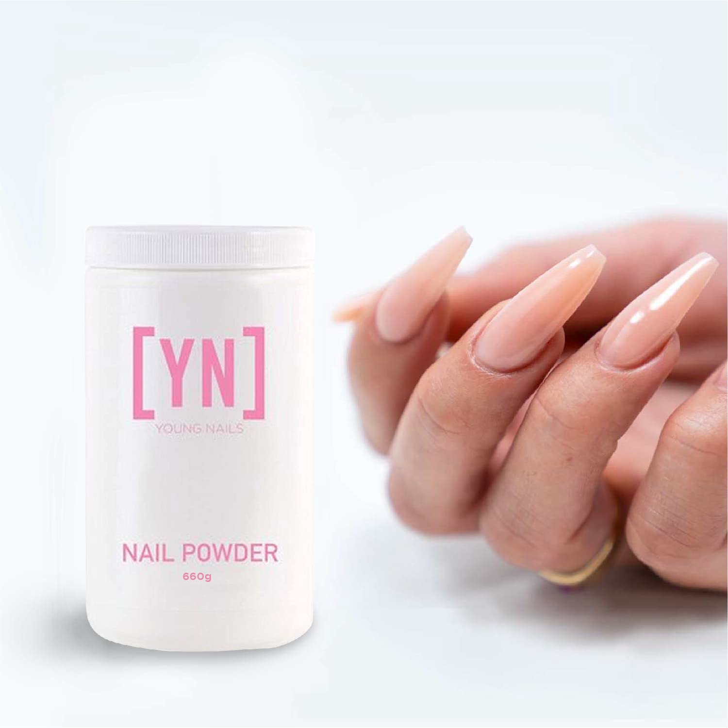 Young Nails Acrylic Powders Cover – Flawless Consistency, Superior Adhesion, 75-Second Set (45g / 85g / 660g)