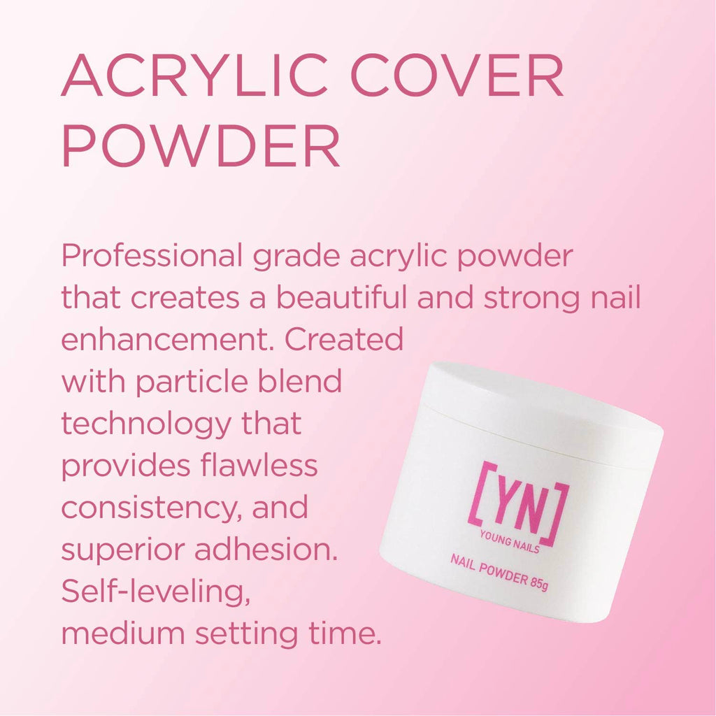Young Nails Acrylic Cover Powder – Flawless Consistency, 75s Set, 45g/85g/660g