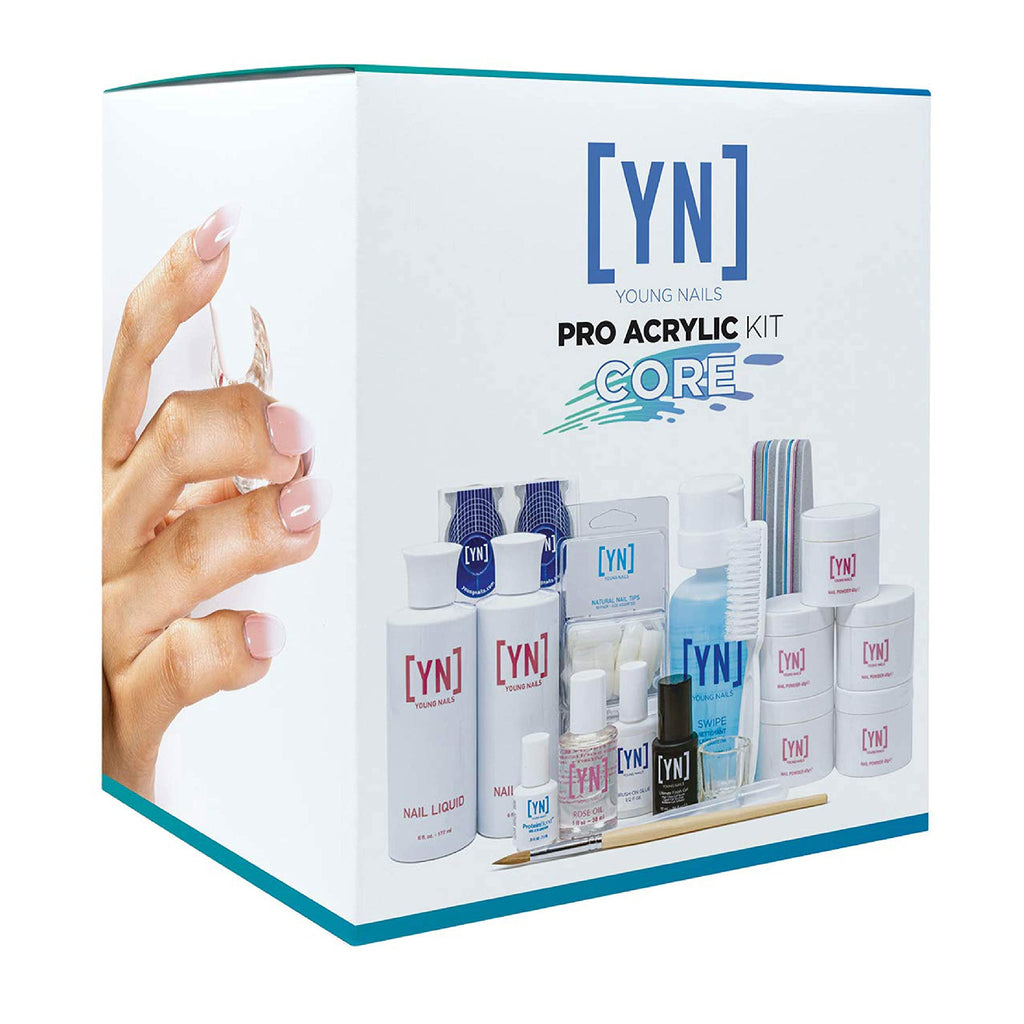 Young Nails Professional Acrylic Kit — Core Product Set (50 Nail Sets)
