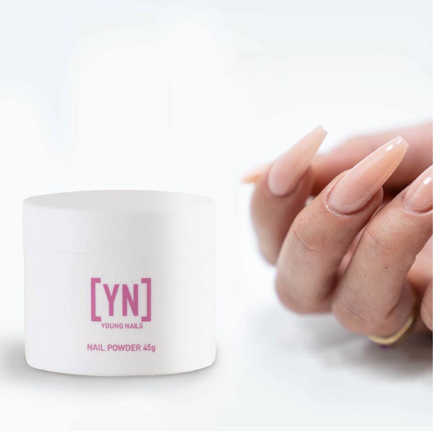 Young Nails Acrylic Cover Powder Earth – 45g | Self-Leveling, Professional Nail Enhancement