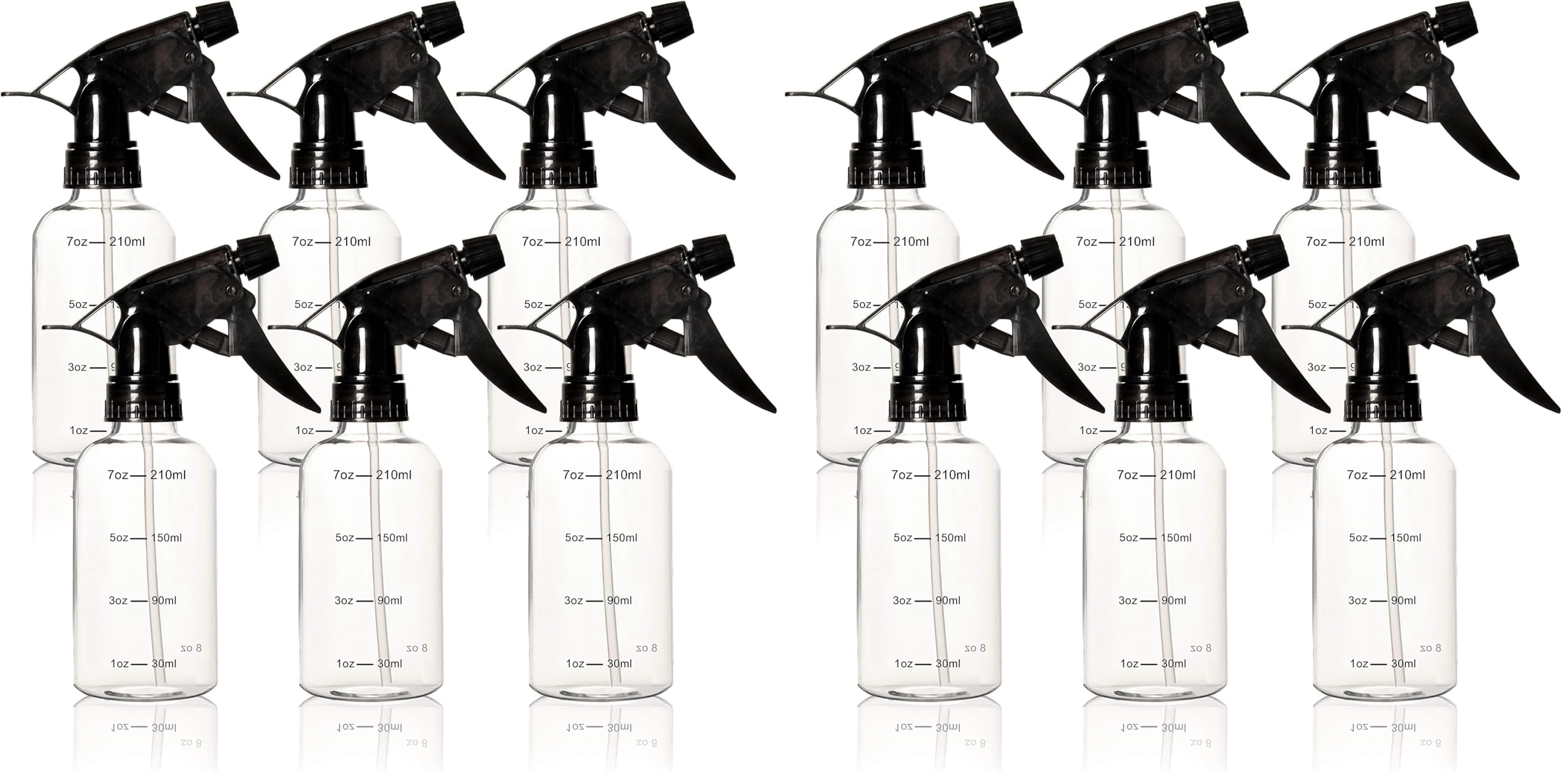 Youngever 12-Pack Empty 8oz Spray Bottles – BPA Free, Leak-Proof & Multi-Purpose