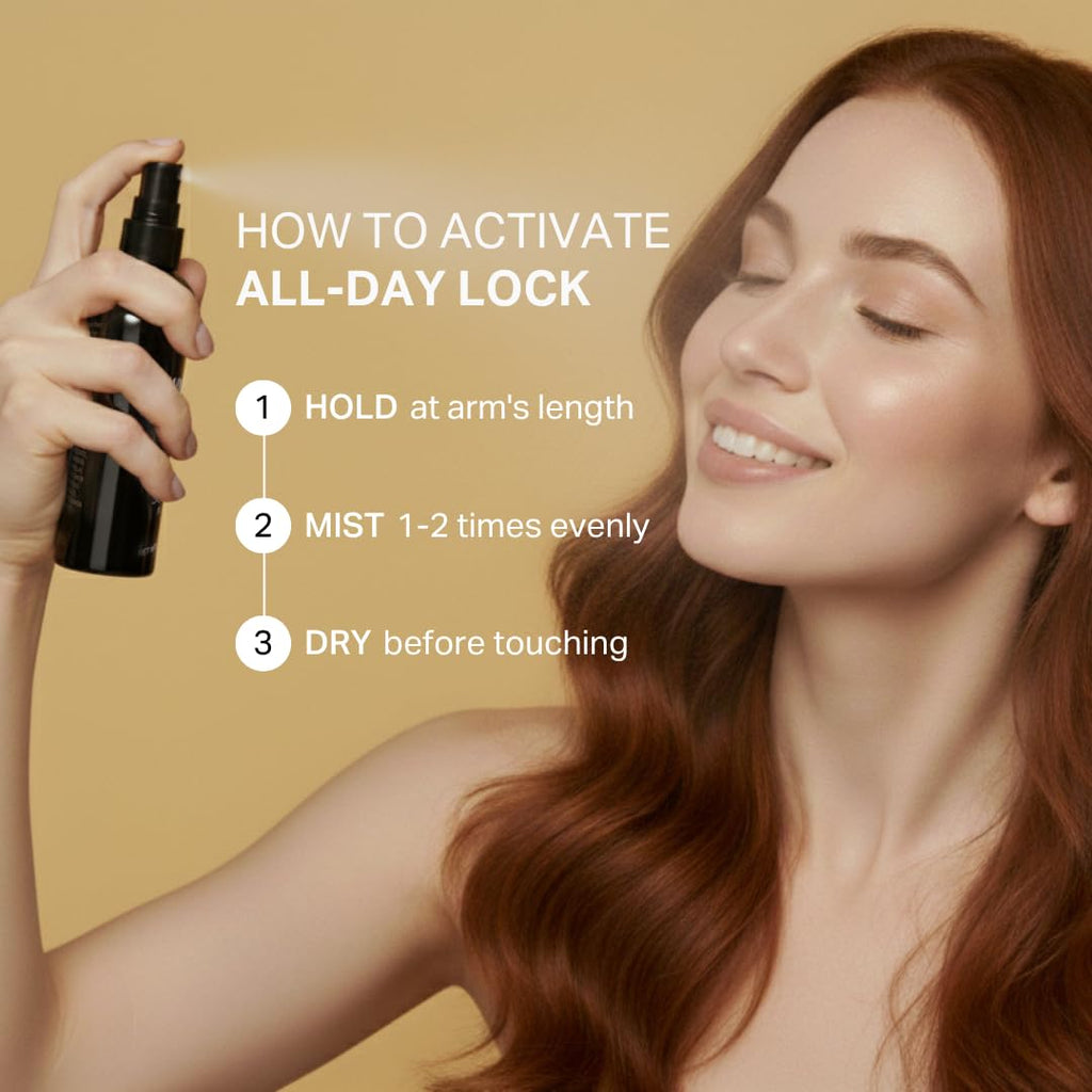 Y'OUR Silk Setting Spray: 16HR+ Makeup Lock | Alcohol-Free, Vegan Hydrating Finishing Mist