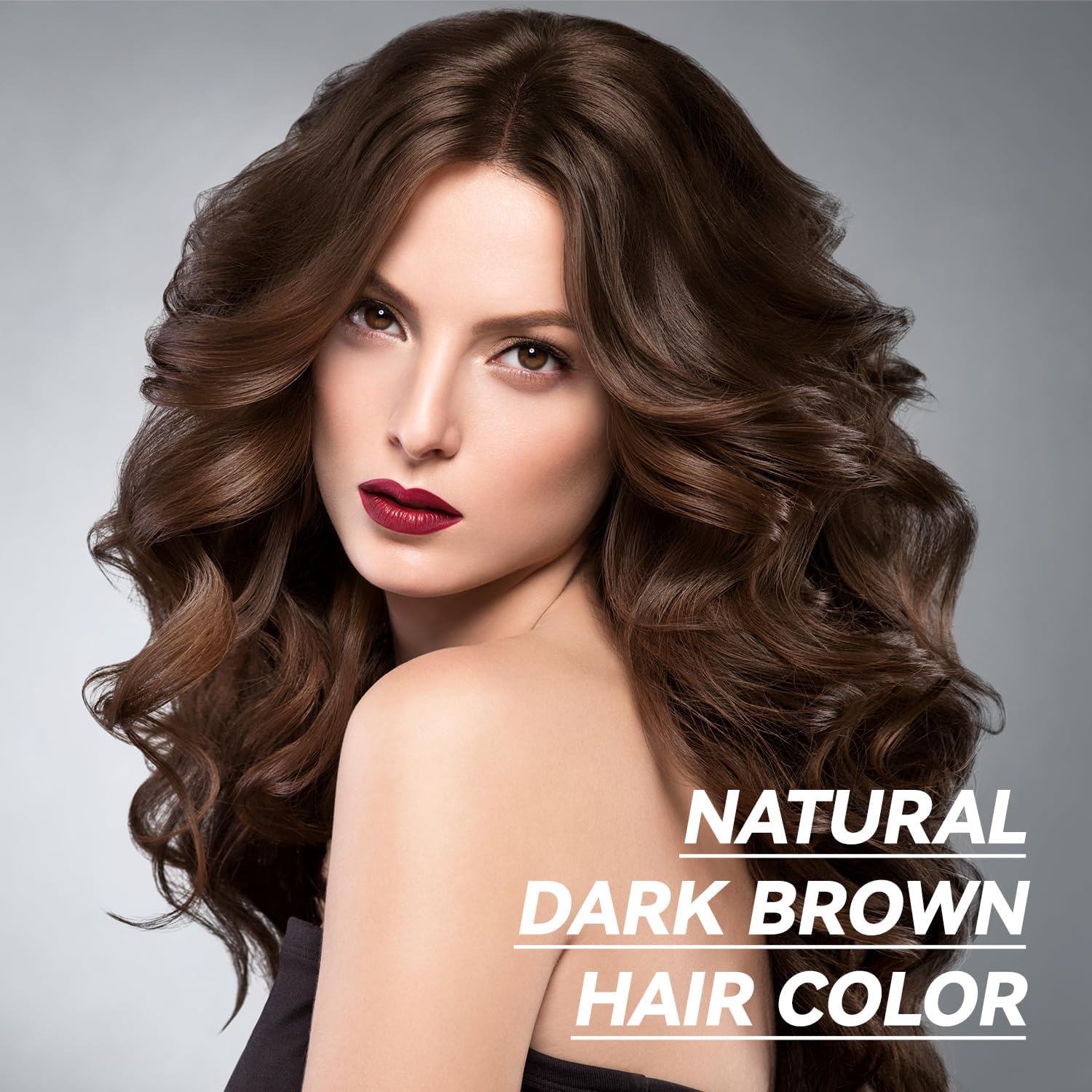 YOURTONE Dark Brown Hair Dye Shampoo 3-in-1 | Ammonia-Free Gray Coverage 16.9 fl oz