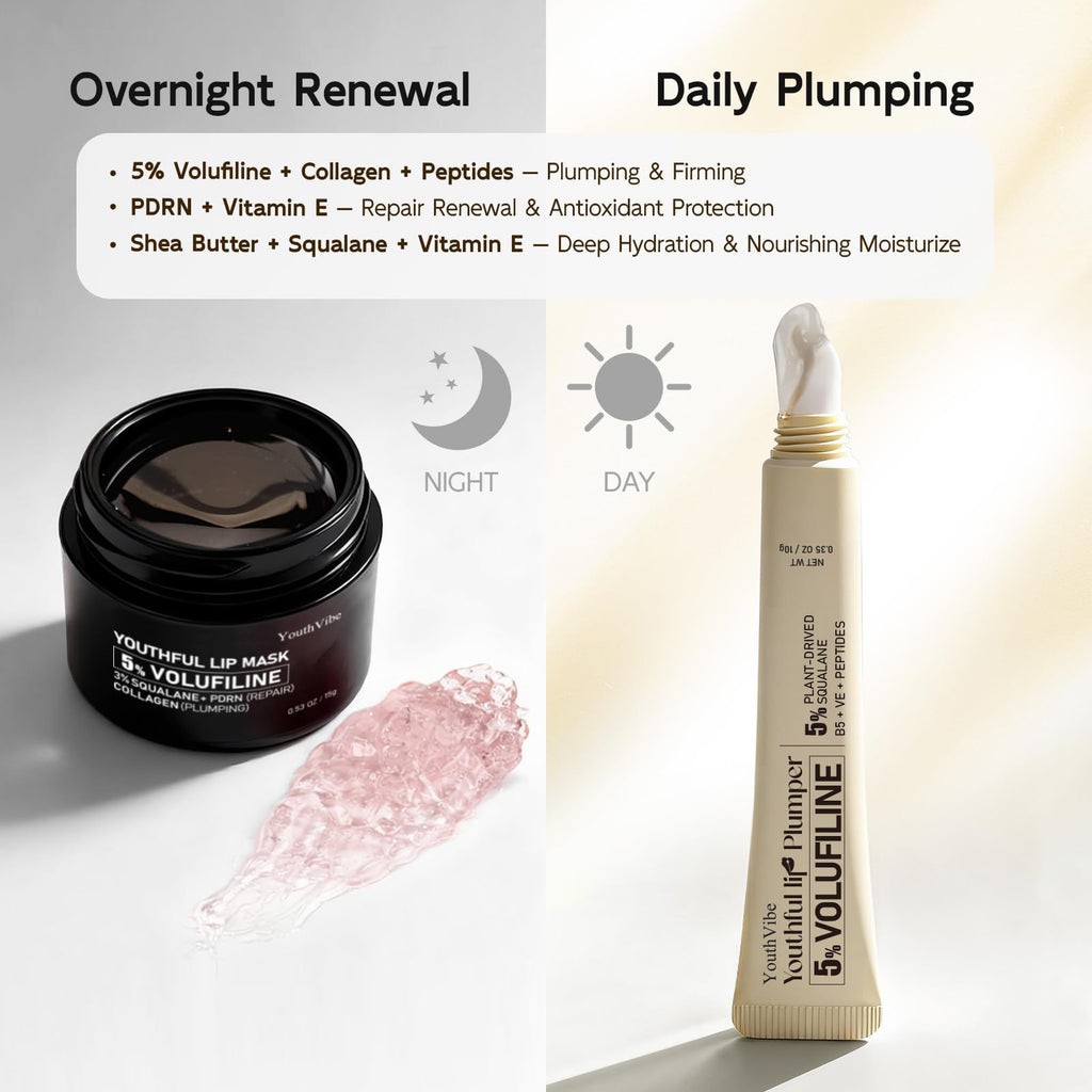 YouthVibe 5% Volufiline Lip Plumper – Gentle Daily Plumping with Squalane & Shea Butter