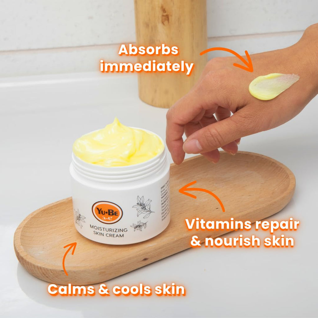 Yu-Be Moisturizing Skin Cream – Deep Hydration, Non-Greasy, 4.4 oz Jar