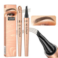 Yulinlon Q706 Eyebrow Pen – Quad-Tip, Waterproof, Long-Lasting (Light Brown 1#)