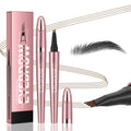 Yulinlon Q708 3D Microblading Eyebrow Pencil - Waterproof, 4-Tipped Micro-Fork, Long-Lasting (6# Black Brown)