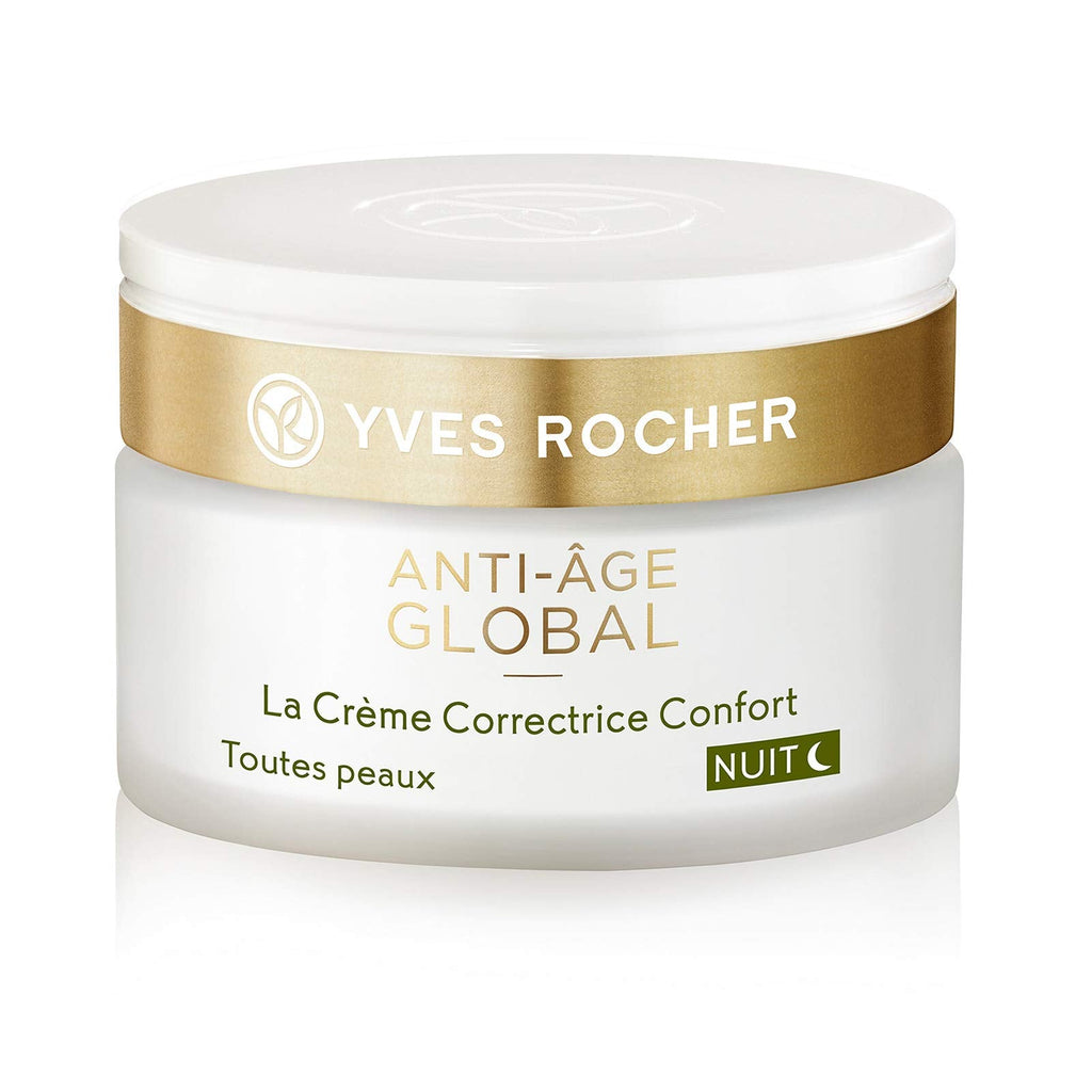 Yves Rocher Anti-Aging Comfort Night Cream – Smooth Skin & Radiance | 1.7 fl oz