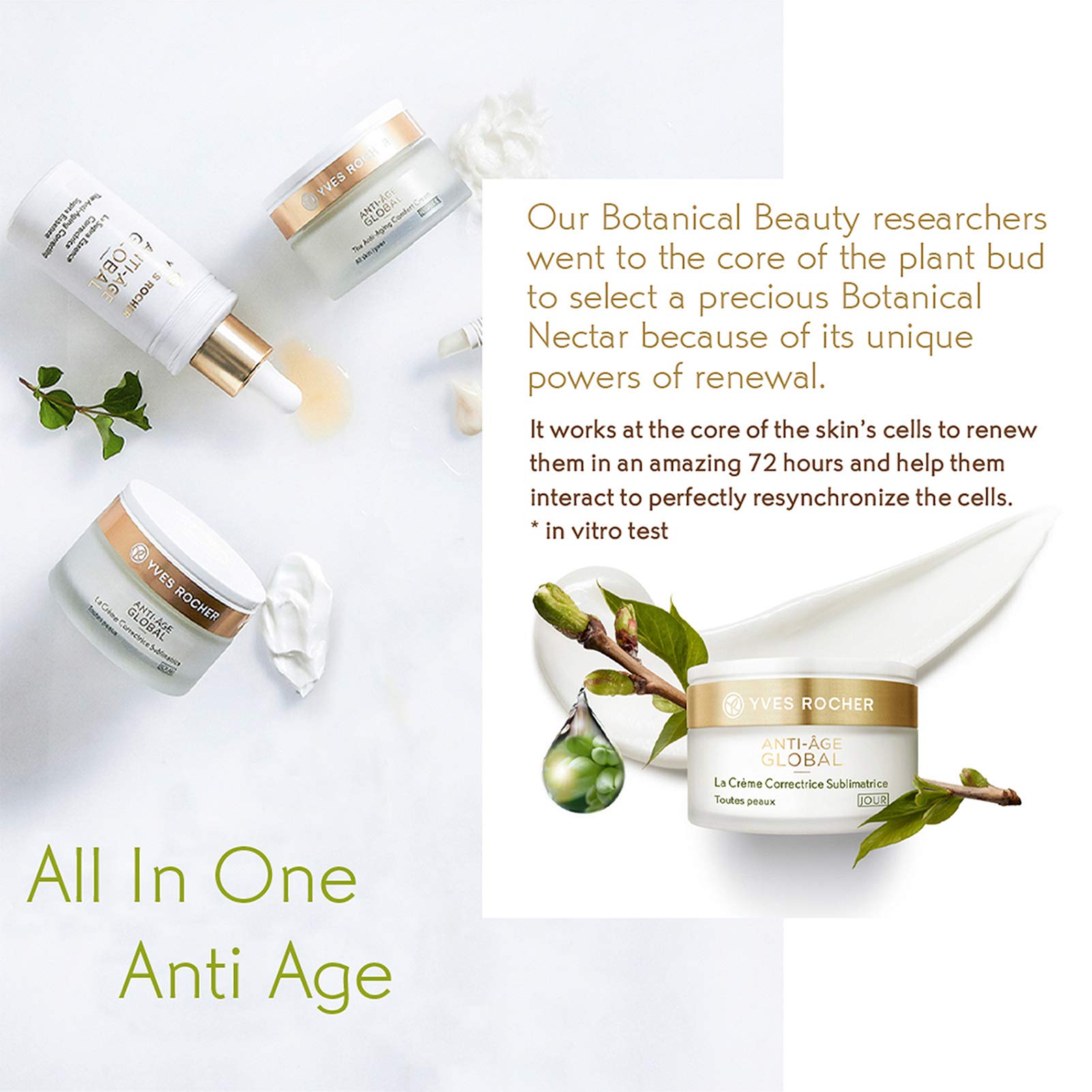 Yves Rocher Anti-Aging Comfort Night Cream – Smooth Skin & Radiance | 1.7 fl oz