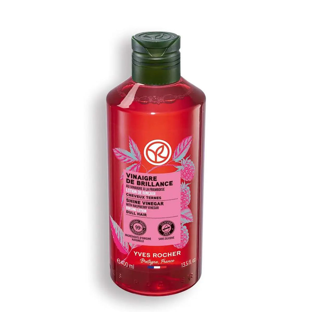 Yves Rocher Raspberry Shine Hair Vinegar – Final Rinse for Natural Shine 400 ml