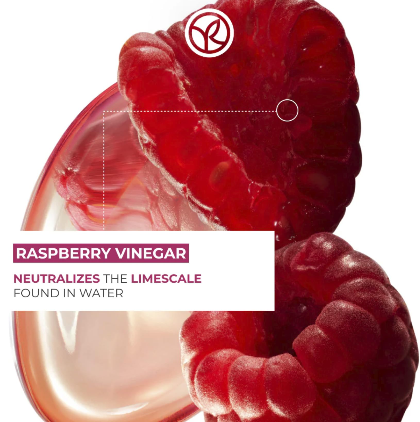 Yves Rocher Raspberry Shine Hair Vinegar – Final Rinse for Natural Shine 400 ml