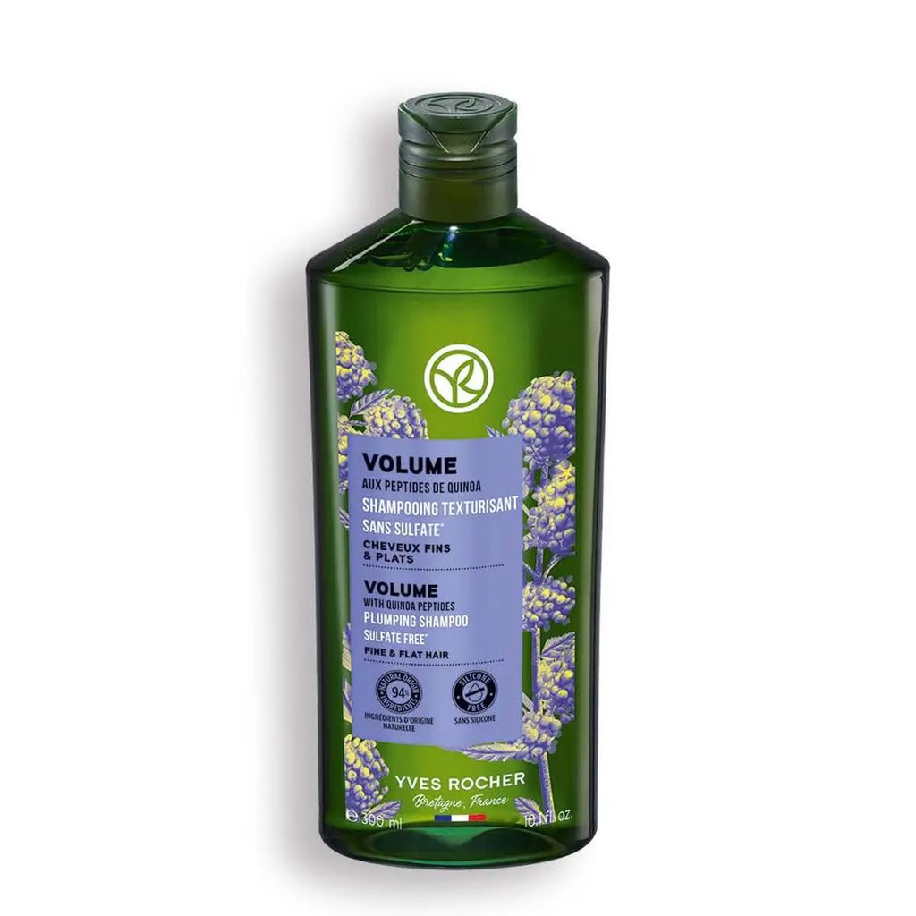 Yves Rocher Volume Plumping Shampoo with Quinoa Extract – Visible Root Lift After 3 Uses | 300 ml