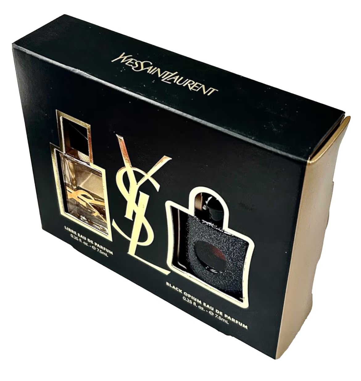 Yves Saint Laurent Black Opium & Libre Mini Travel Size Set – 2x 7.5 ml Fragrance Samples