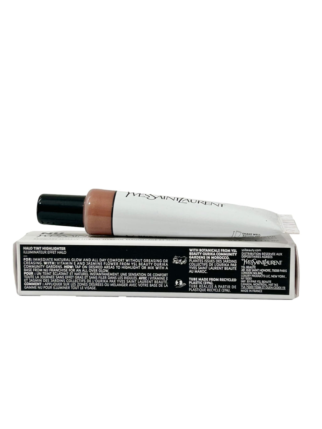 Yves Saint Laurent NU GOLD Halo Tint Highlighter – Lightweight Glow Skincare Makeup 0.5 fl oz / 15 ml