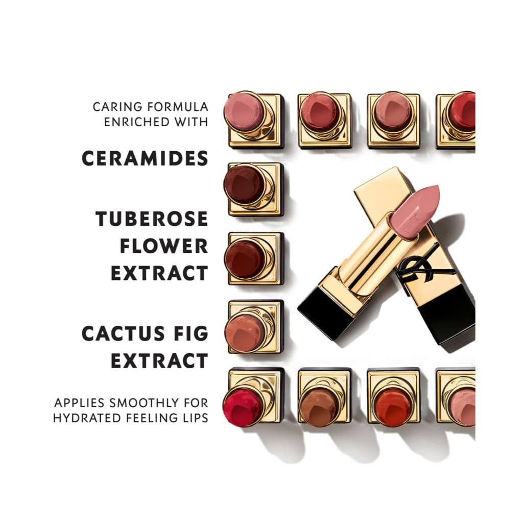 Yves Saint Laurent Rouge Pur Couture Satin Lipstick N11 Brun Caftan – Long-Lasting Satin Lip Color