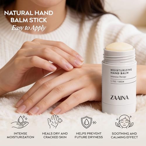 ZAAINA Intensive Hand Balm Stick – Deep Moisturizing for Dry, Cracked Hands (1.7 oz)