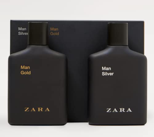 ZARA MAN GOLD + ZARA MAN SILVER EDT 100 ml – Aromatic Eau de Toilette for Evening Wear | Zara