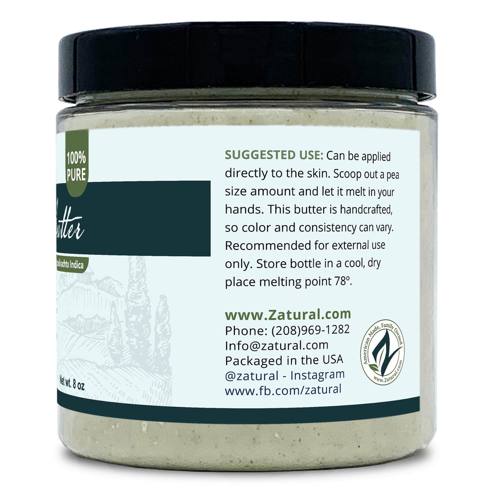 Zatural Neem Butter 4 Pack – Organic Coconut Oil & Neem Oil, Marula, Kokum, Rosemary for Sensitive Skin (8 oz each)