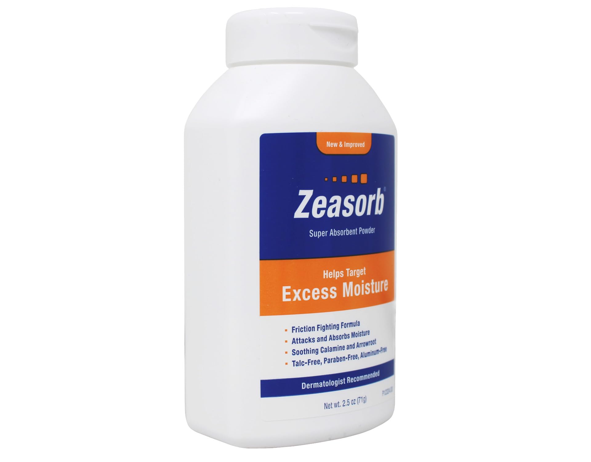 Zeasorb Excess Moisture, 2.5 oz (Pack of 2) | Absorbs Moisture and Reduces Friction