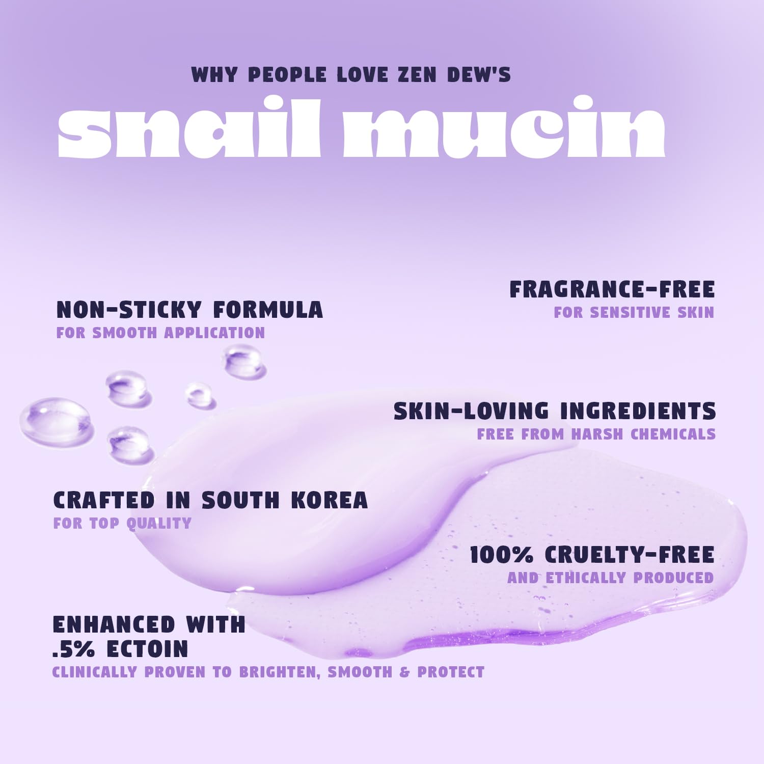 Zen Dew Moon Milk Snail Mucin Gel Cream — 3.52 oz | Hydration, Glow & Plump Skin