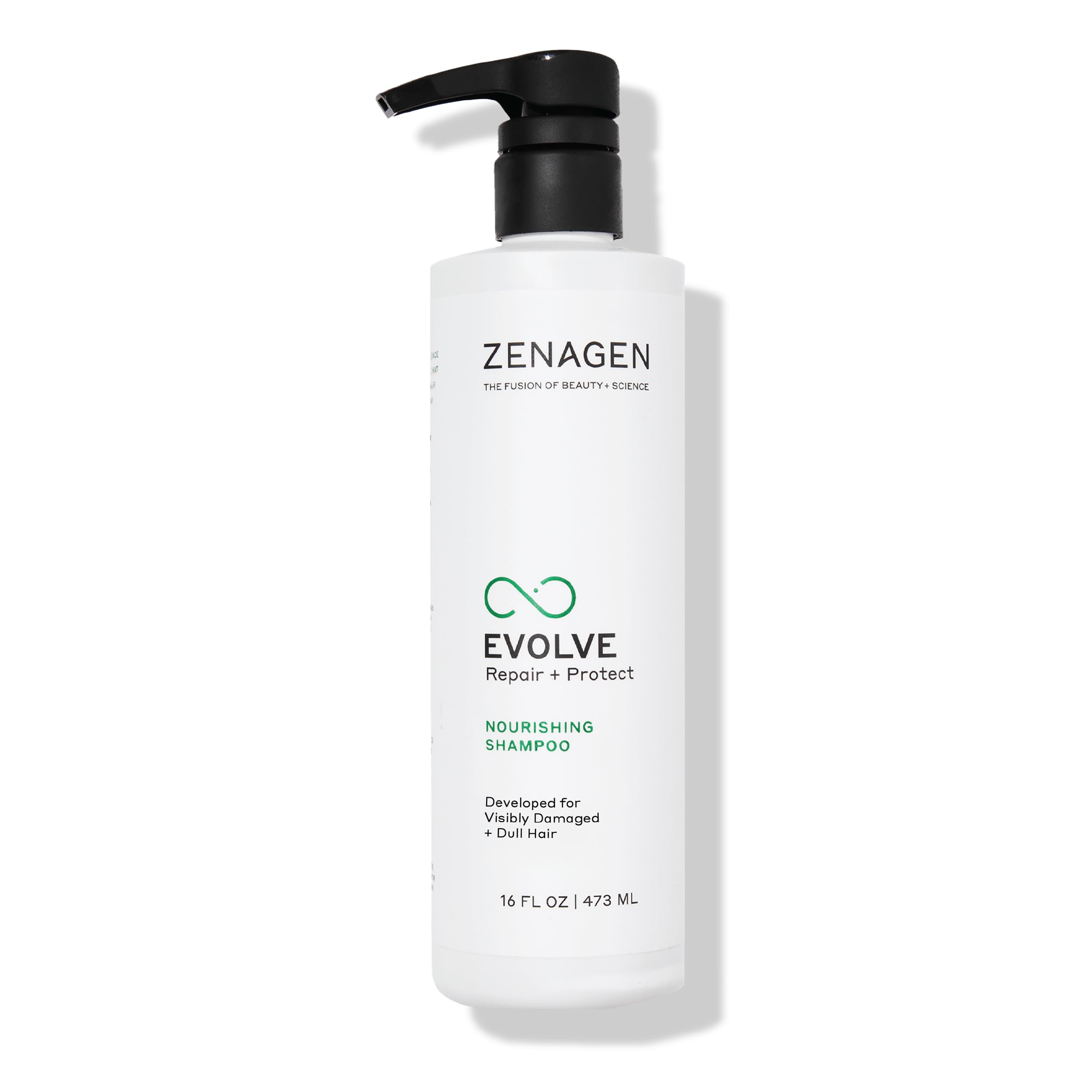Zenagen Evolve Repair + Protect Nourishing Shampoo (Unisex) – Strengthen & Protect Hair, Plant-Based, Color-Safe, 473 mL