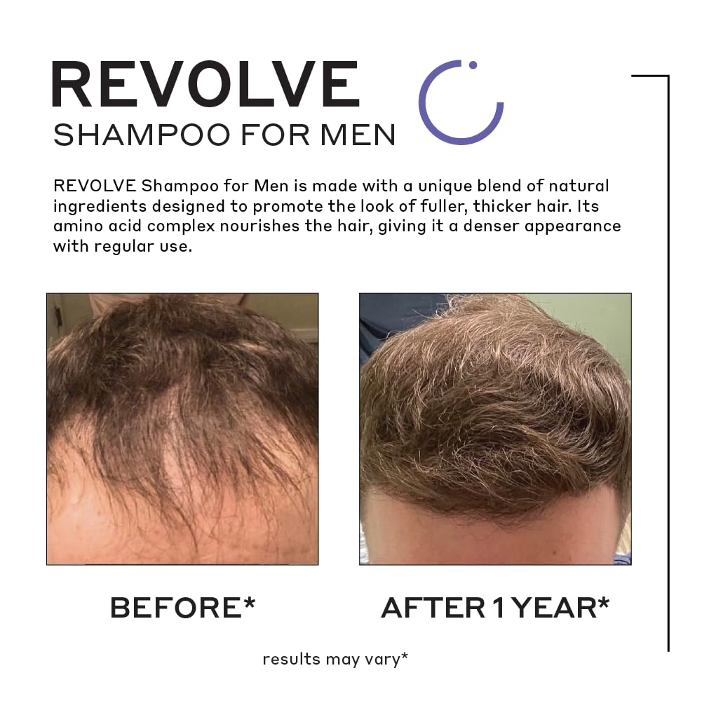 Zenagen Revolve Men's Thickening Shampoo | Plant-Based, 5-Minute Treatment for Fuller-Looking Hair (75 mL)