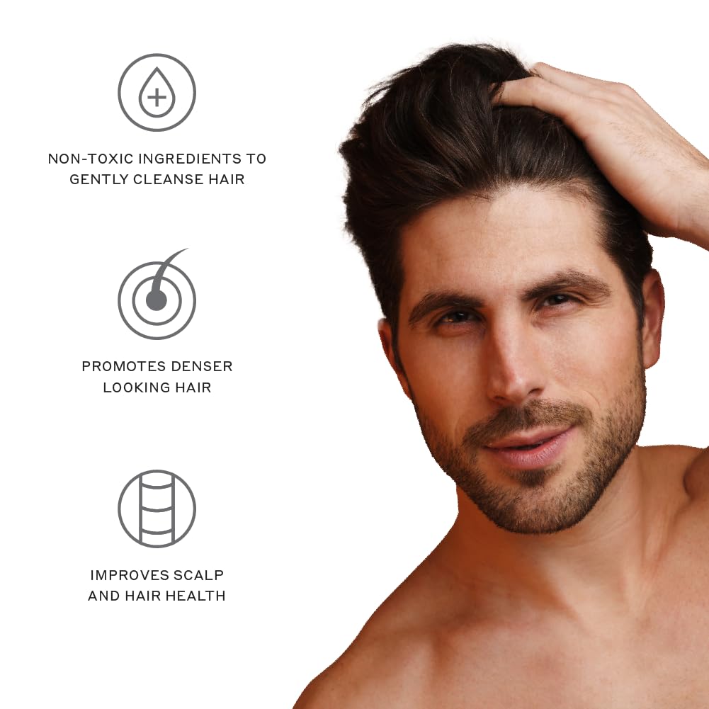 Zenagen Revolve Men's Thickening Shampoo | Plant-Based, 5-Minute Treatment for Fuller-Looking Hair (75 mL)