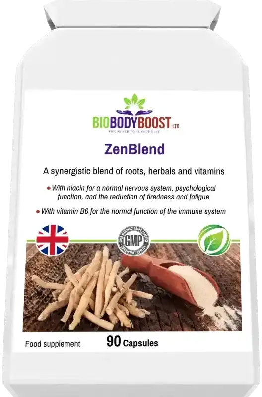 ZenBlend Ashwagandha Complex | Stress & Energy Support UK