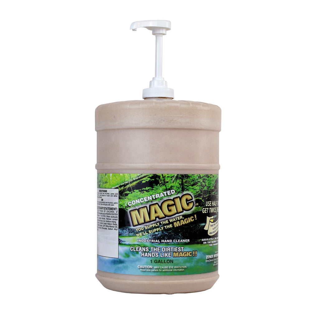 Zenex Magic Hand Soap – Industrial Hand Cleaner with Walnut Shell Scrubbers | Remove Grease, Ink & Paint | 1 Gallon
