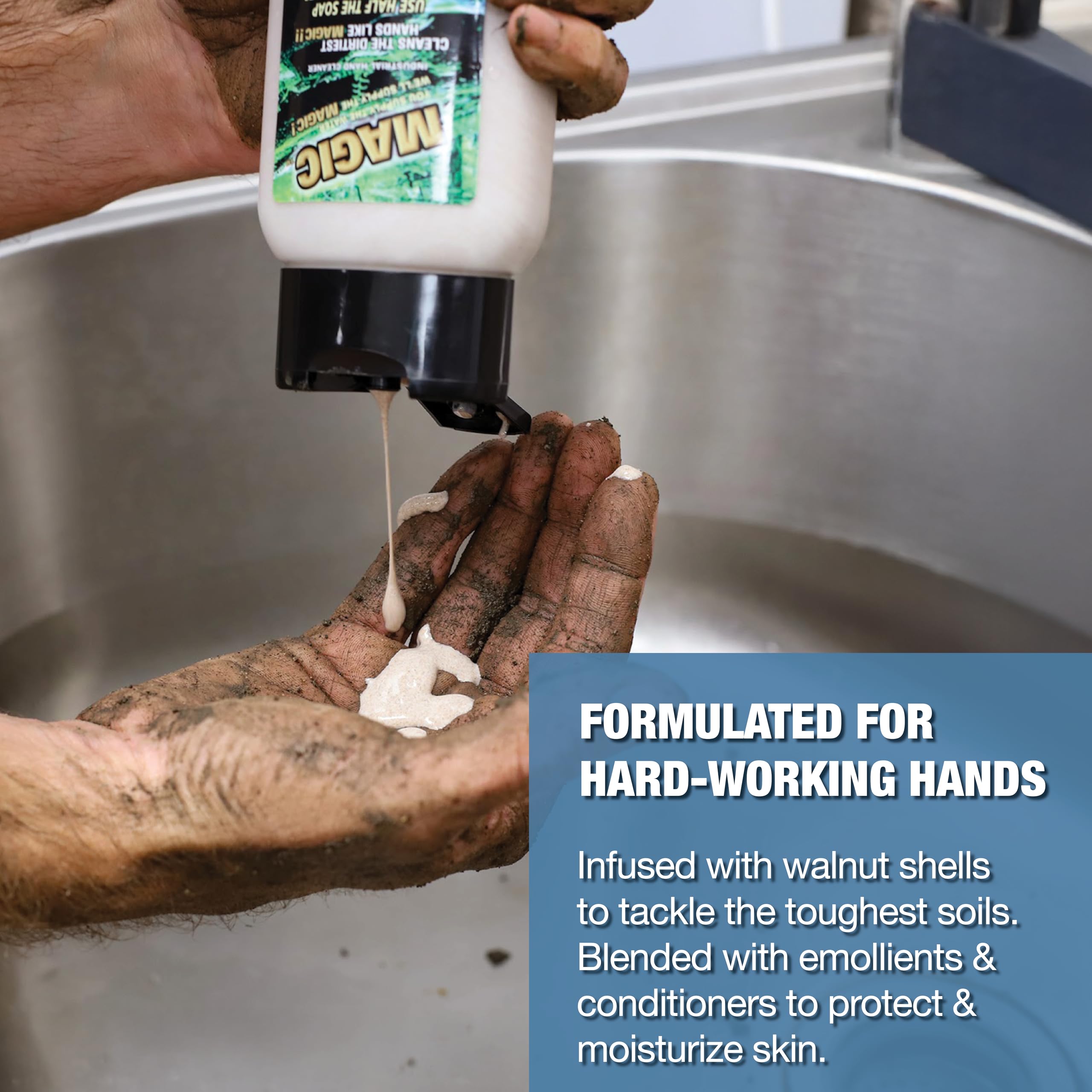Zenex Magic Hand Soap – Industrial Hand Cleaner for Auto Mechanics | Walnut Shell Scrubbers to Remove Grease, Ink & Paint | Moisturizing Ingredients | 100 ml (5 Pack)