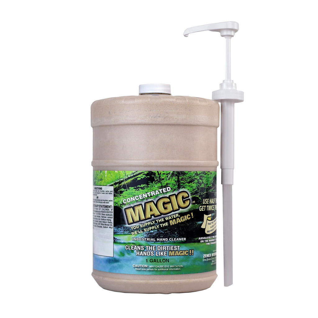 Zenex Magic Hand Soap - Industrial Hand Cleaner with Walnut Scrubbers | 1 Gallon (4 Pack)