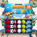 ZenseMe 18-Pack Sports Bath Bombs with Toys Inside – Handmade Organic Kids Gift Set (2.5 oz each)
