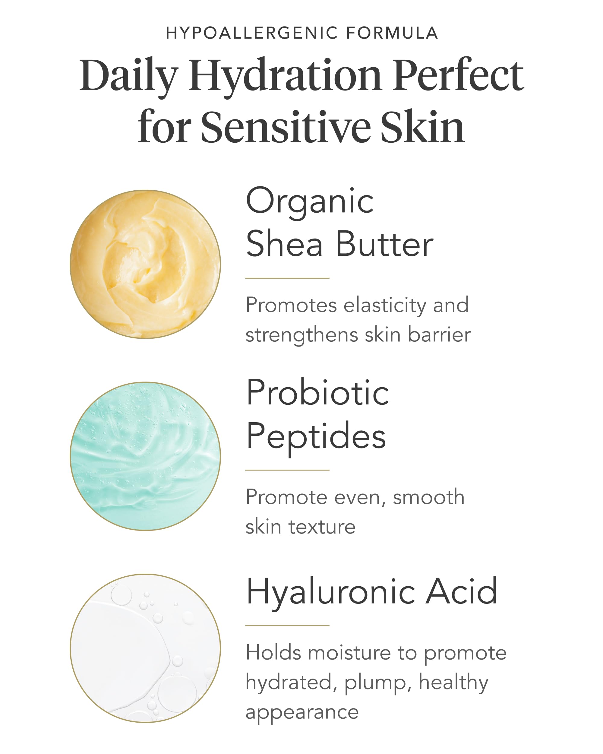 Zents Age-Defying Probiotic Body & Hand Lotion (Sun) — Hyaluronic Acid, Organic Shea Butter, 6.4 fl oz