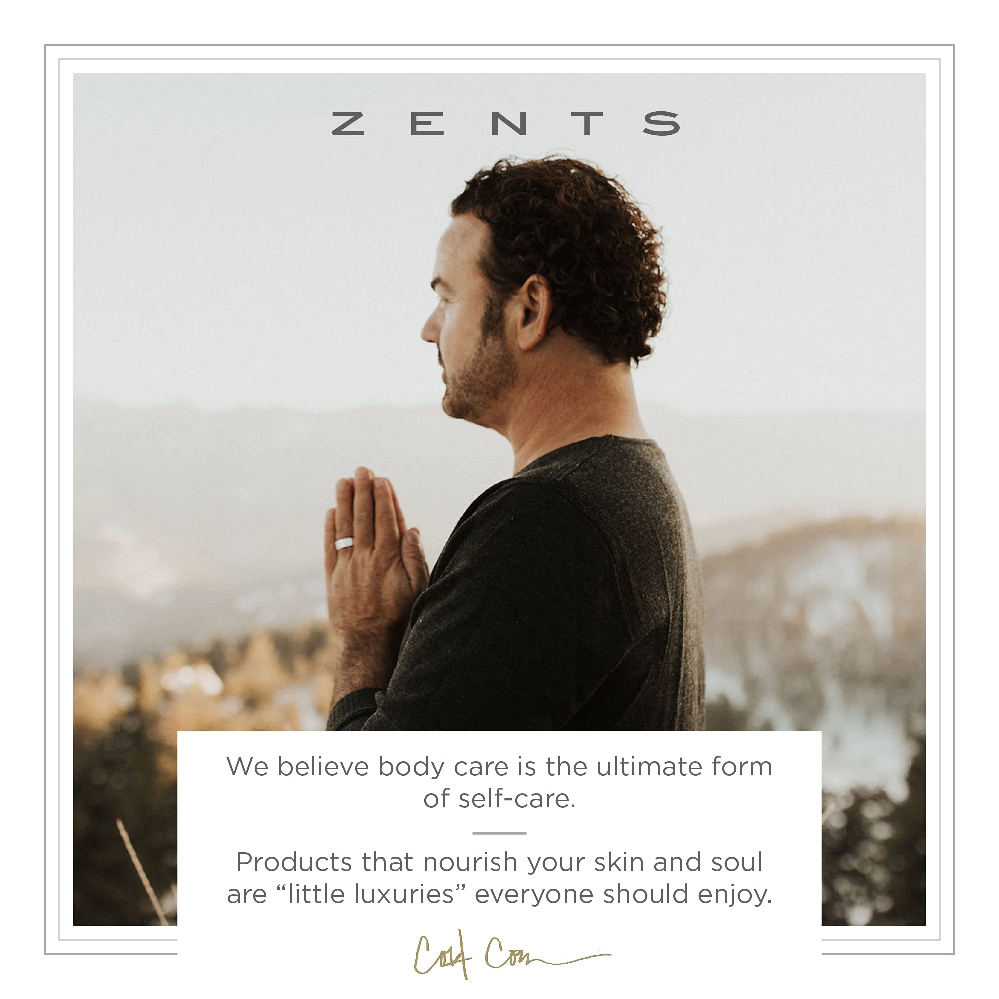 ZENTS Hand & Body Wash (Petal) – Hydrating Cleanser with Organic Shea Butter & Aloe, 10 oz