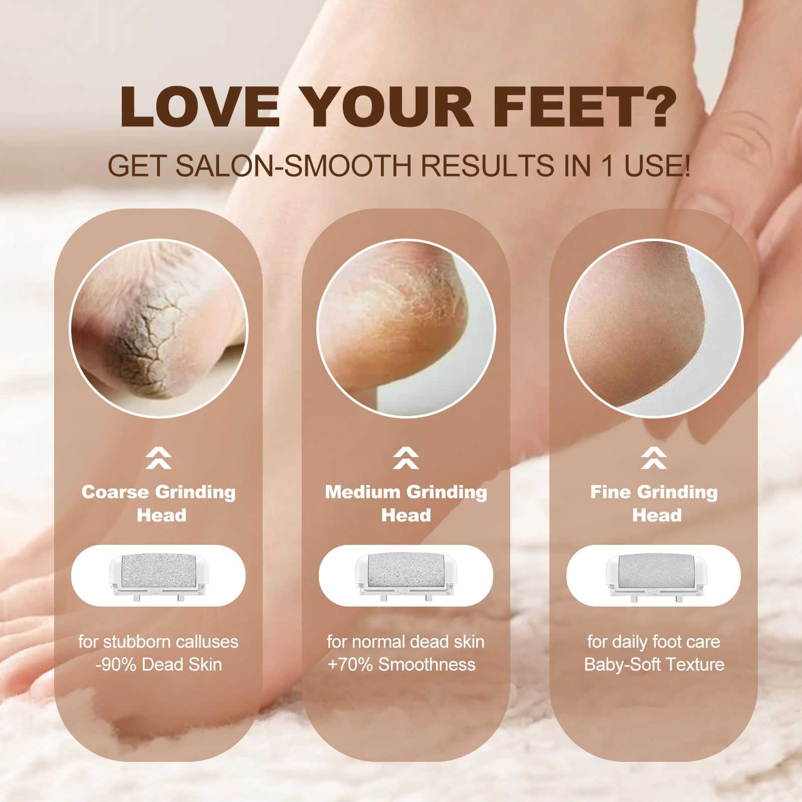 Zephiconn 17-in-1 Electric Foot File Kit – Rechargeable, Waterproof Foot Care Tool