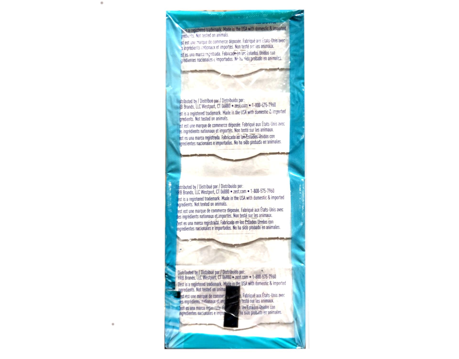 Zest Aqua Pure Cleansing Bar Soap — 20% More Moisture, Vitamin E, 8 Bars (Pack of 2)