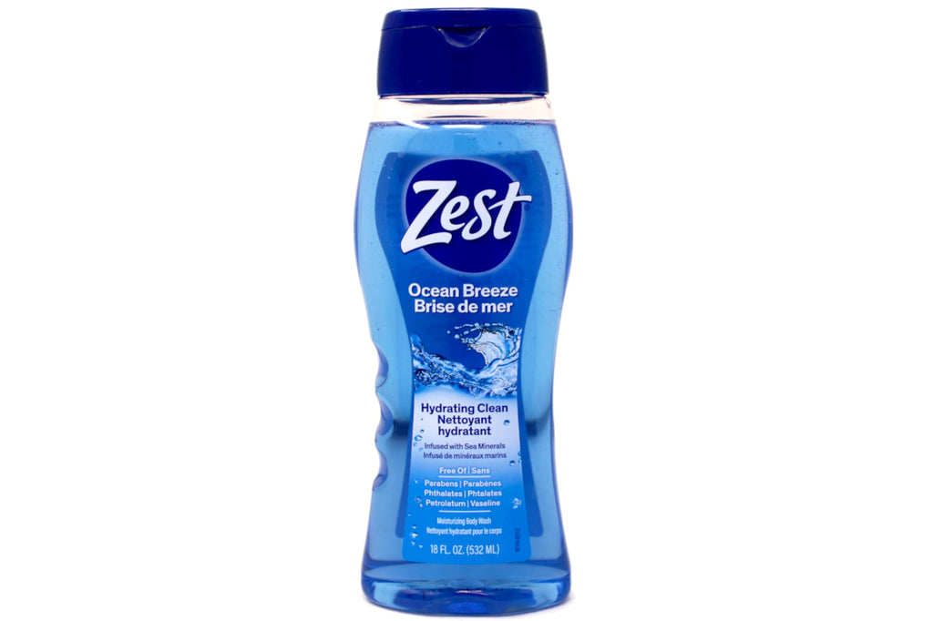 Zest Body Wash: Sea Minerals, Ocean Breeze, Hydrating Soap for All Skin Types | 6-Piece Pack