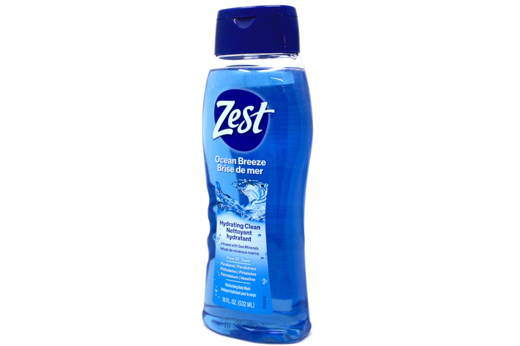 Zest Body Wash: Sea Minerals, Ocean Breeze, Hydrating Soap for All Skin Types | 6-Piece Pack