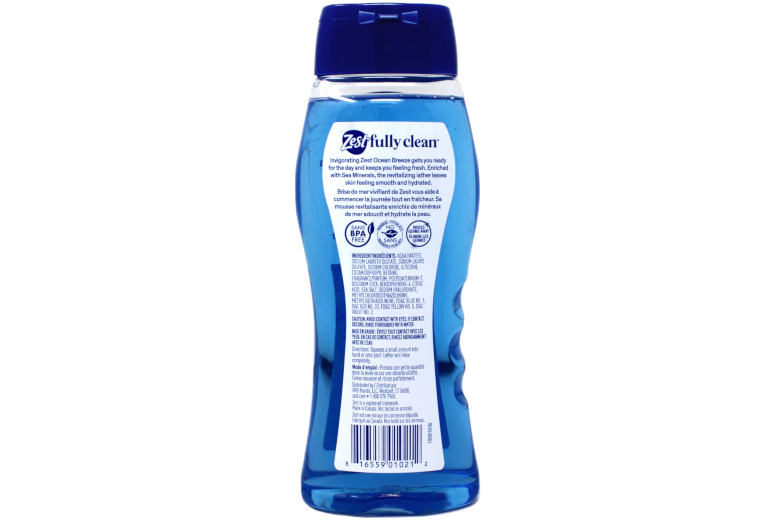 Zest Body Wash: Sea Minerals, Ocean Breeze, Hydrating Soap for All Skin Types | 6-Piece Pack