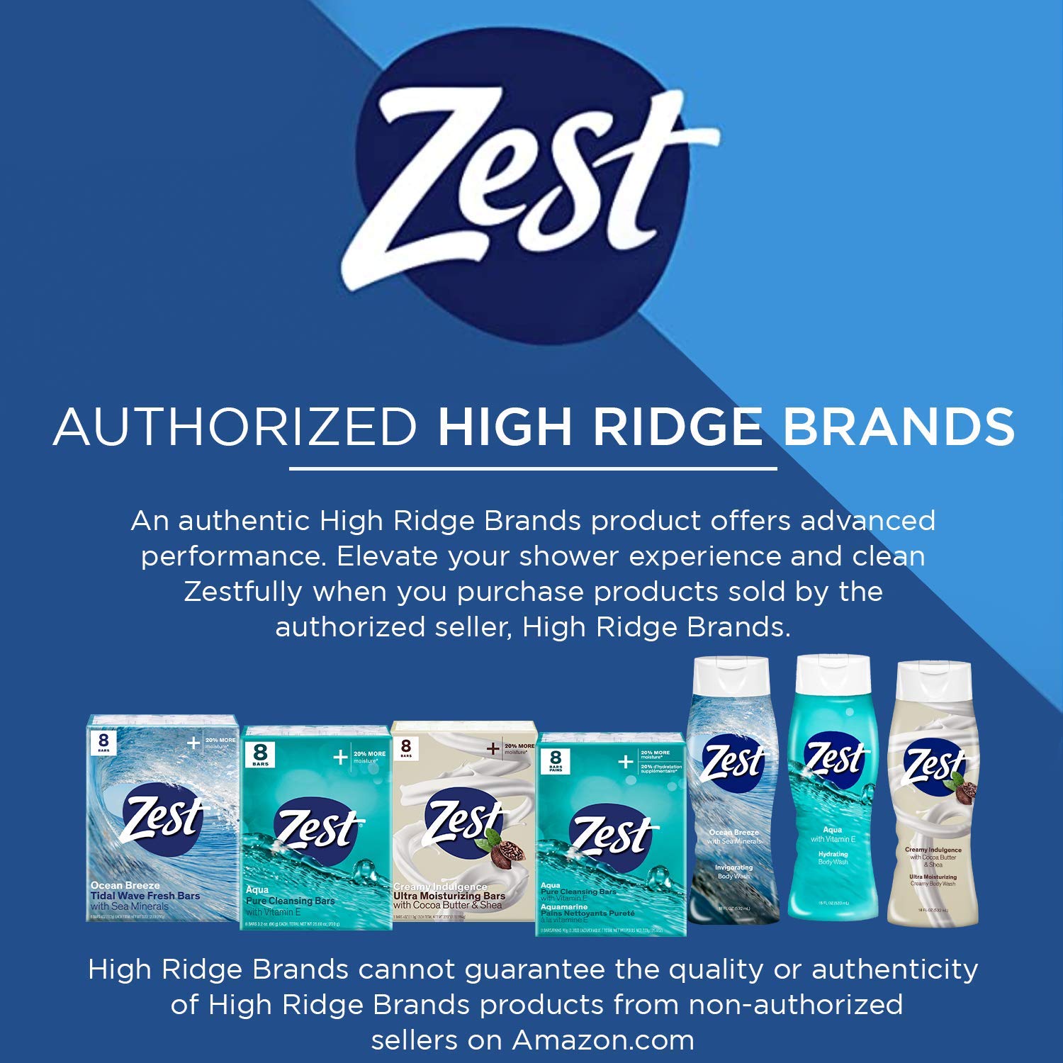 Zest Cocoa Butter & Shea Body Wash – Moisturizing, Paraben-Free, 18 oz (Pack of 6)