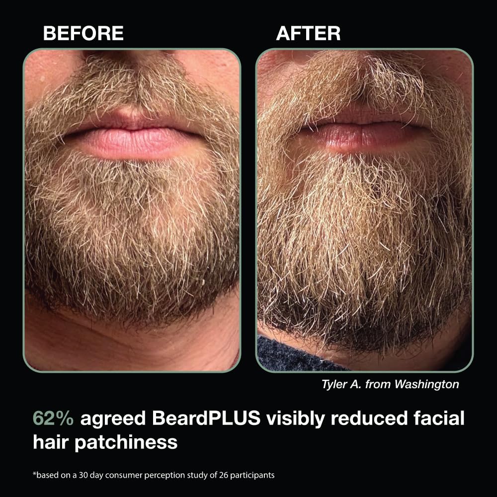 ZEUS BeardPLUS Shampoo for Men – Enhanced Beard Growth, Hydration & Strength | Made in USA (6 oz)