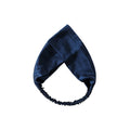 ZIMASILK 100% Mulberry Silk Headband – Non-Slip Turban, Navy Blue