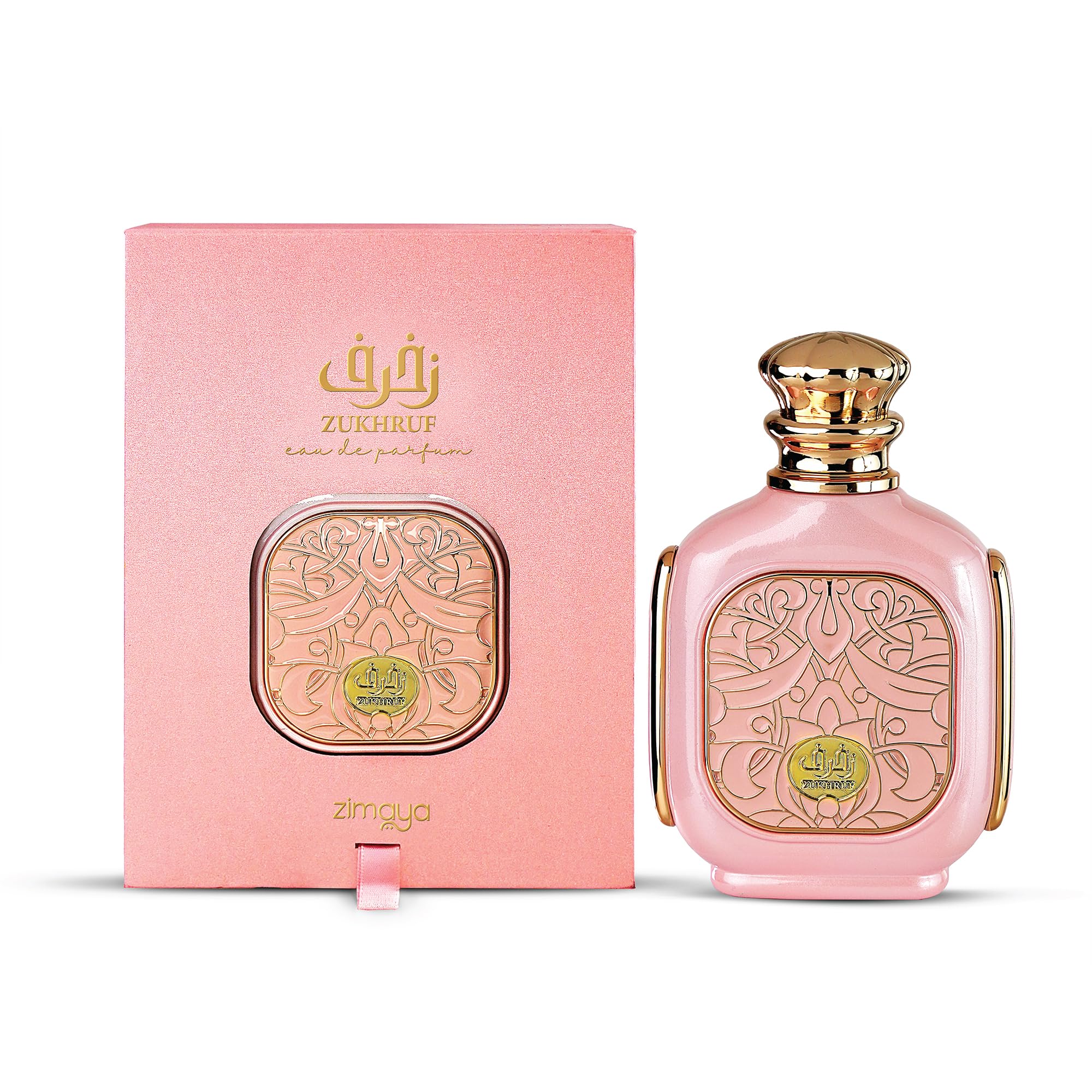 Zimaya Zukhruf Femme Eau de Parfum – 3.4 Fl Oz | Enchanting Floral Scent