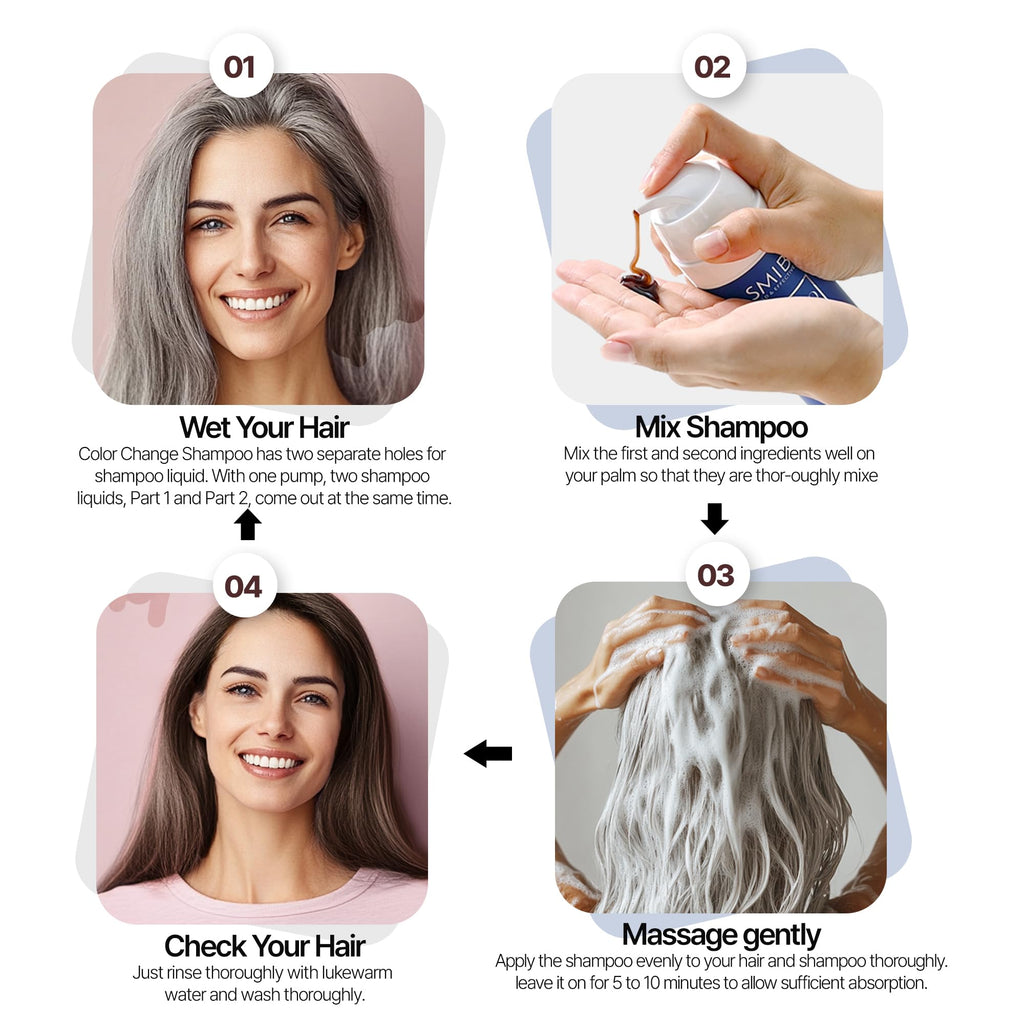 ZIOSTAND SMIB LactoBio Color Change Shampoo — Gray Coverage & Probiotics