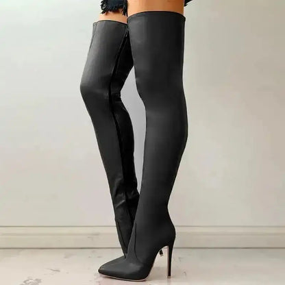 Zipper High Heels Over The Knee Boots